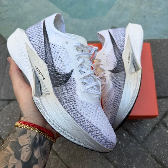 NIKE ZOOMX VAPORFLY NEXT %3 WHITE GREY 9.5W - Picture 1 of 4